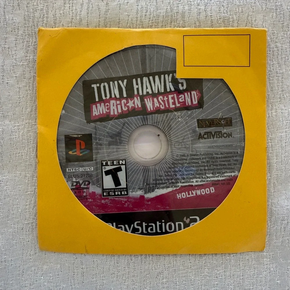 Tony Hawk's American Wasteland Sony PlayStation 2 PS2 Game Disc Only Untested